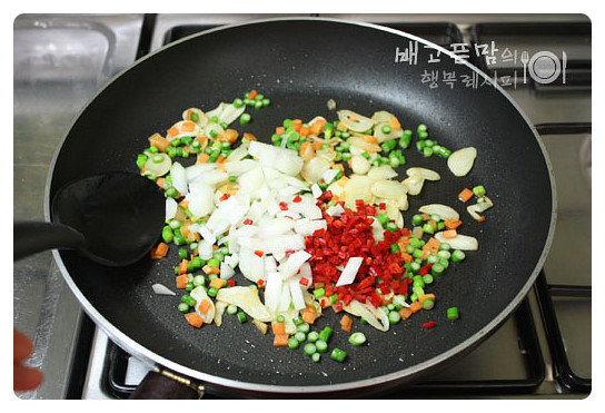 [소시지 마늘 볶음밥] 아이들간식,야식메뉴로 좋아요~