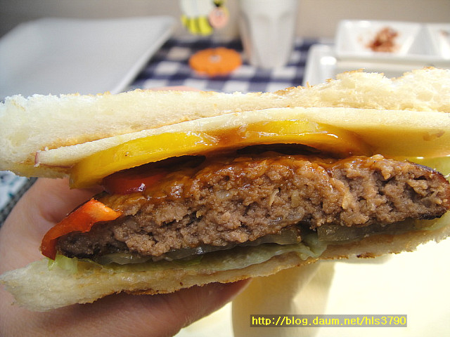 시판하는 햄버거보다 맛있는 햄버거 샌드위치 *^^*