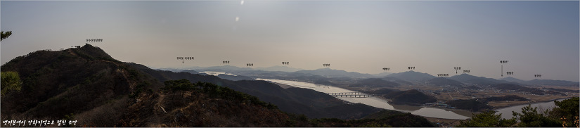 김포 문수산 조망도