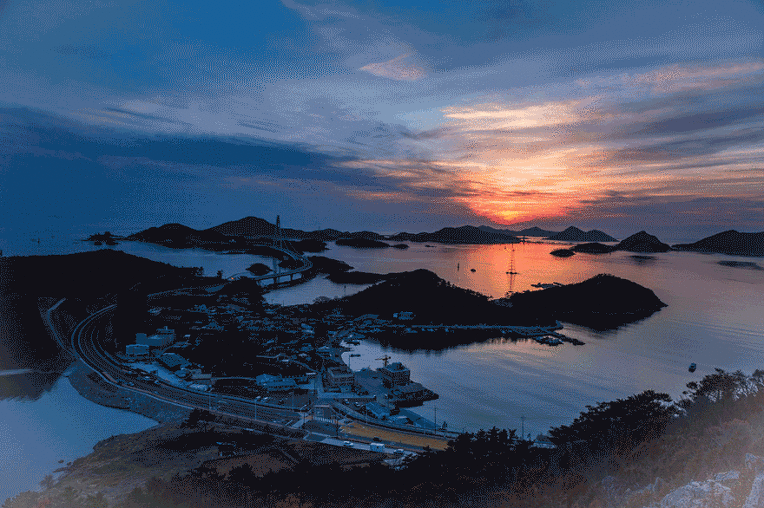 신시도 일몰