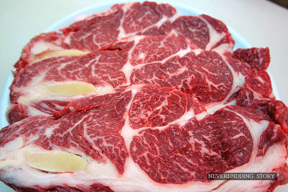 한우부위,한우등심살(sirloin),꽃등심살,윗등심살(butt sirloin),아래등심살(bottom sirloin) (도움:옛날맛우리한우)