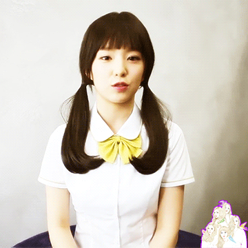 아이린 흑발+앞머리+양갈래.gif | 인스티즈