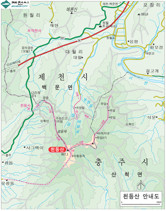 등로 주변 풍경 이미지