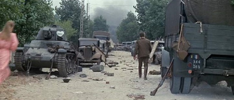 쥐스코트의 주말 속 프랑스군 르노 R35 경전차- Week-end à Zuydcoote movie in French Army Renalt R35 Light Tank 