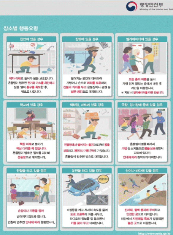2018 지진대피요령