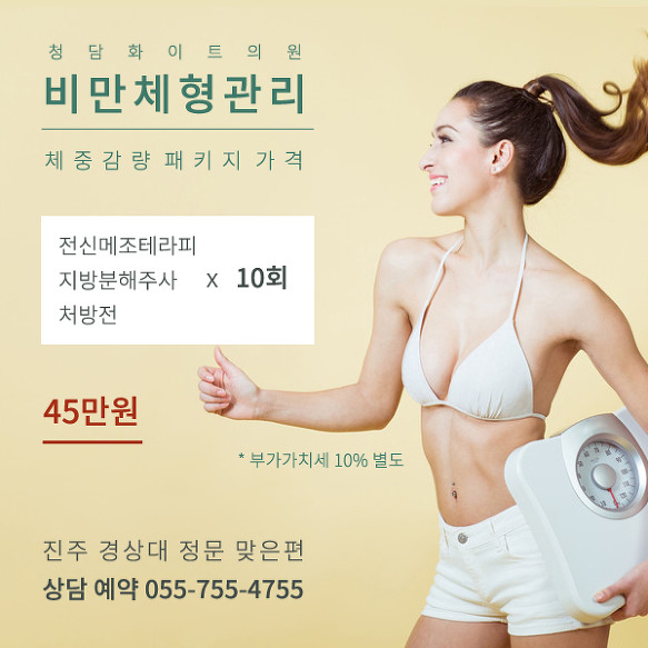 진주 다이어트 체중감량 패키지 가격 전신 메조 테라피 지방분해주사 약 