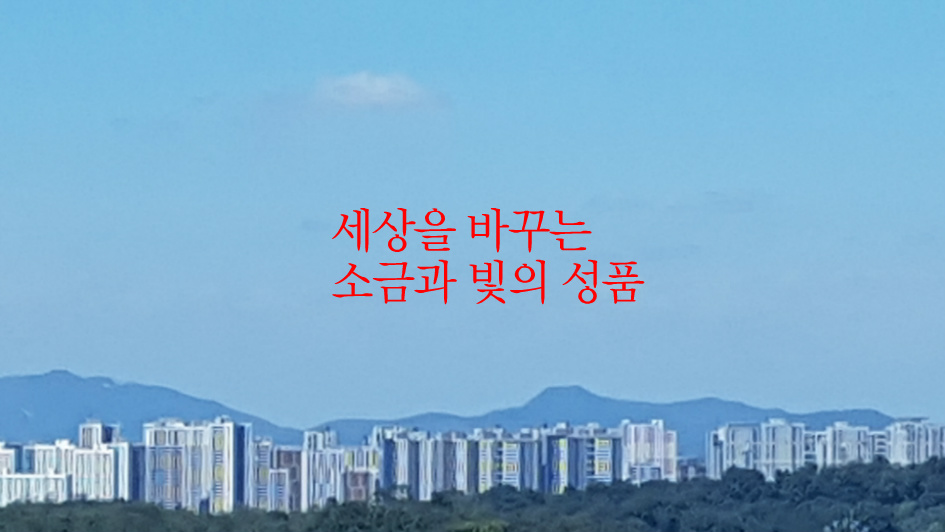 세상을 바꾸는 소금과 빛의 성품